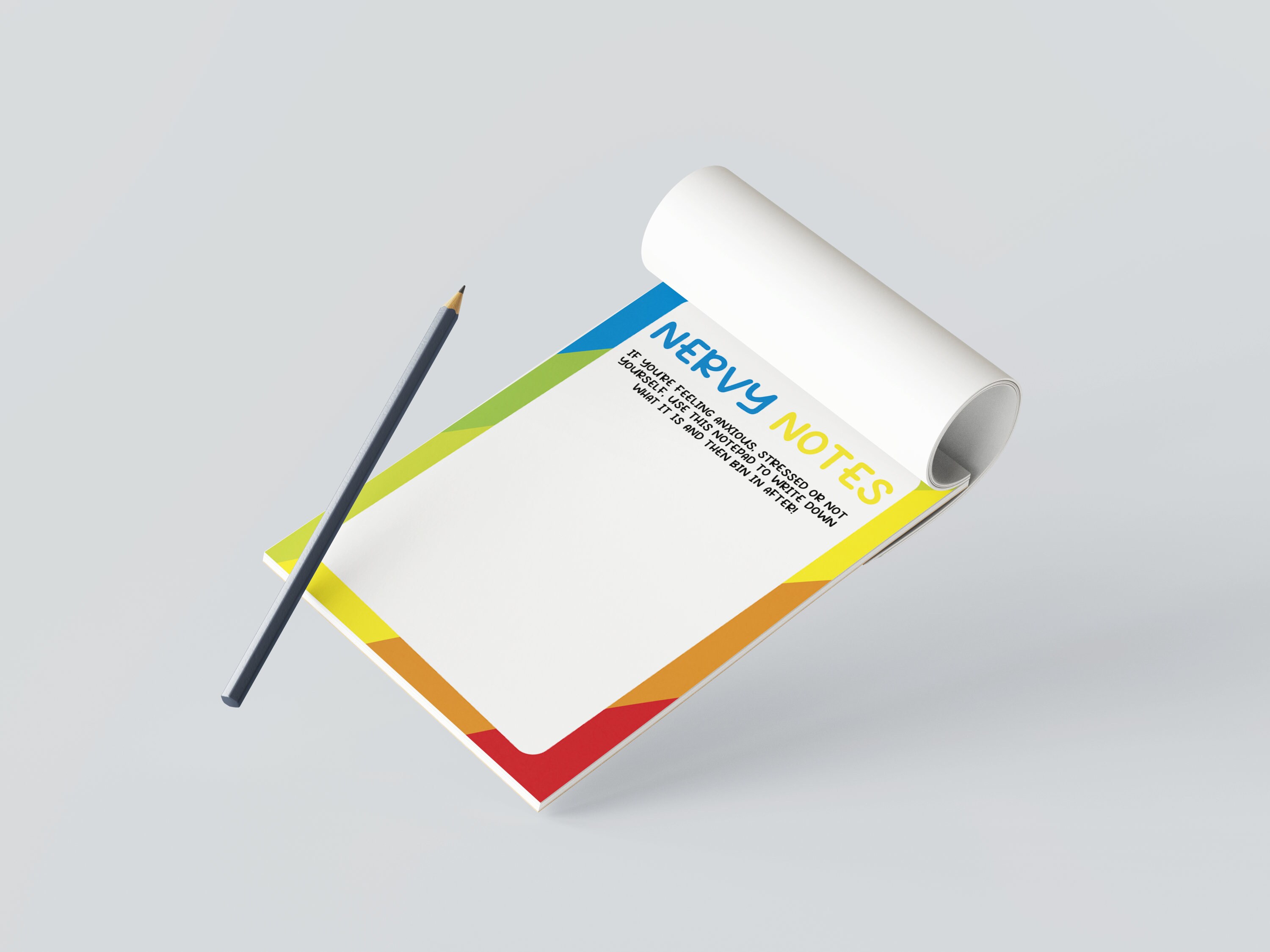 Nervy Notes A6 Notepad - Mental Health & Wellbeing