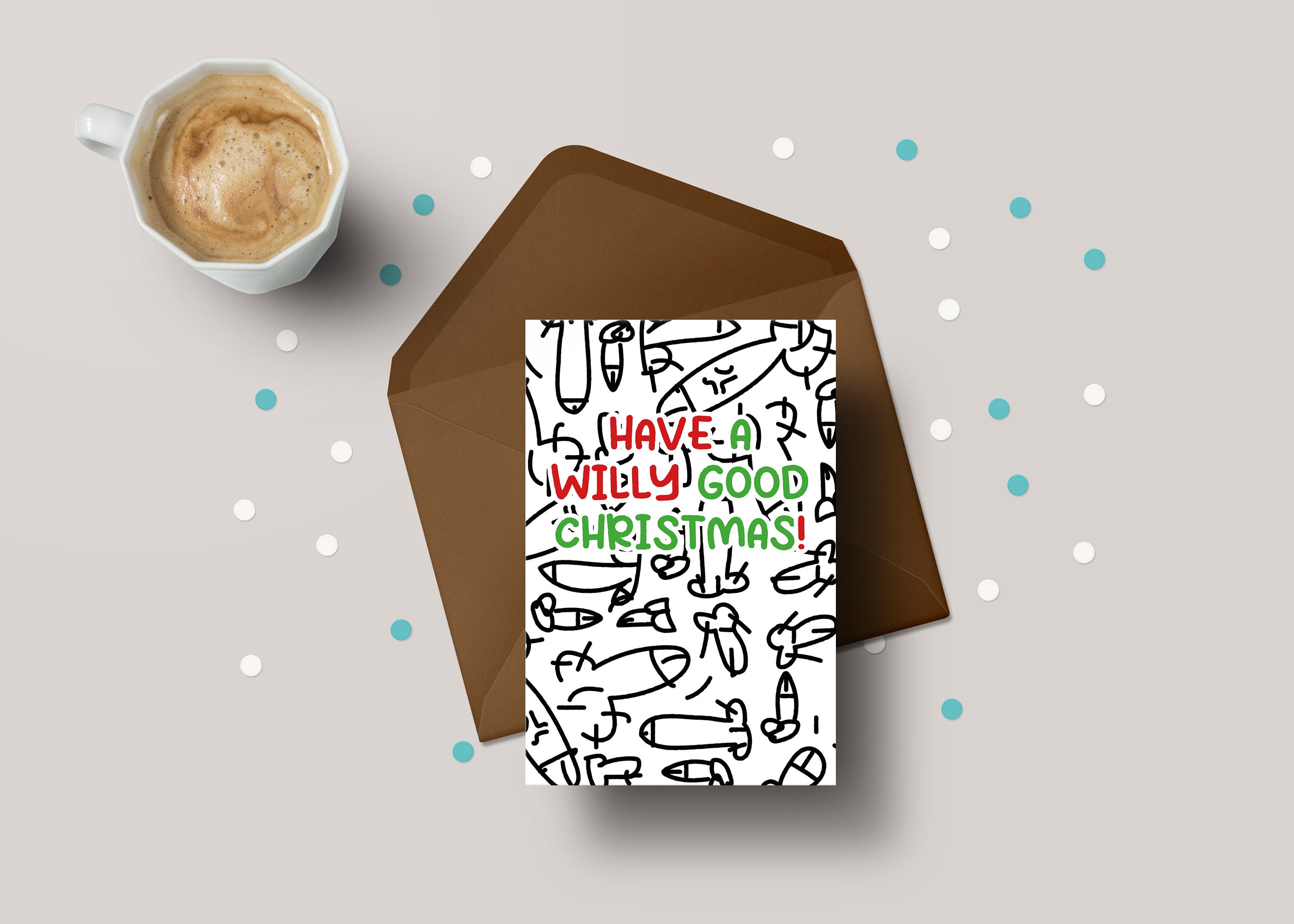 Christmas Card: Have A Willy Good Christmas! Funny Xmas Card