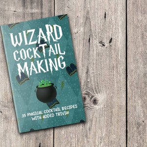 Wizard Cocktail Book! Mini Adult Cocktail Making, Stocking Filler / Birthday Gift