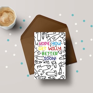 Spero che Willy guarisca presto! - Biglietto di auguri per una pronta guarigione - GC25