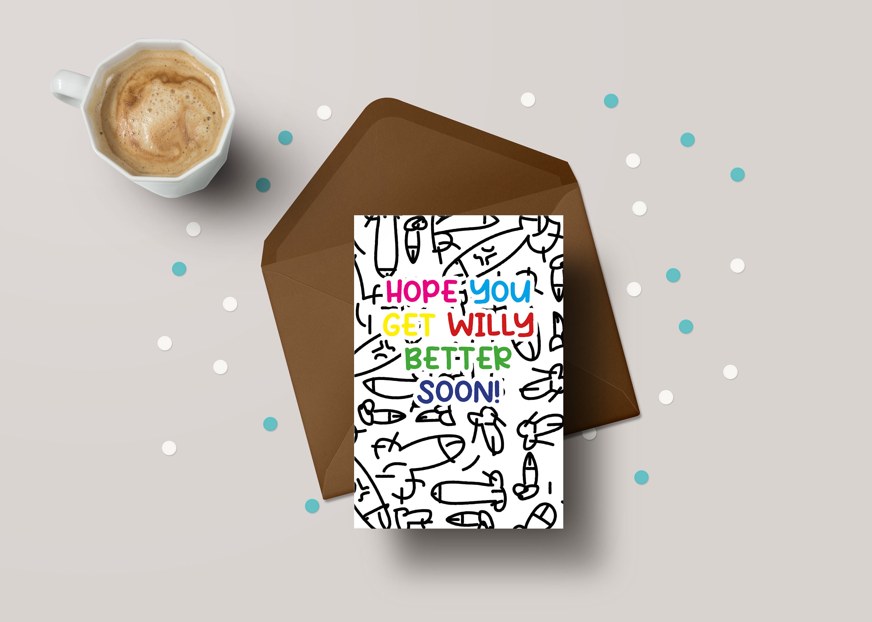 Willy Better Soon Get Well Card | Funny Get Well Soon Greeting Card