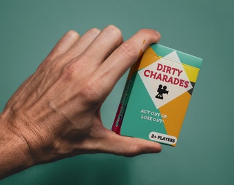 Dirty Charades - 52 Cards with 96 Playful Prompts (Charades for Adults, Rude Hen Do Game / Stag Do Game)