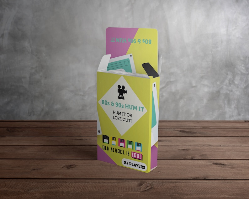 80s & 90s Hum It – Music Guessing Card Game — additional product photograph 1