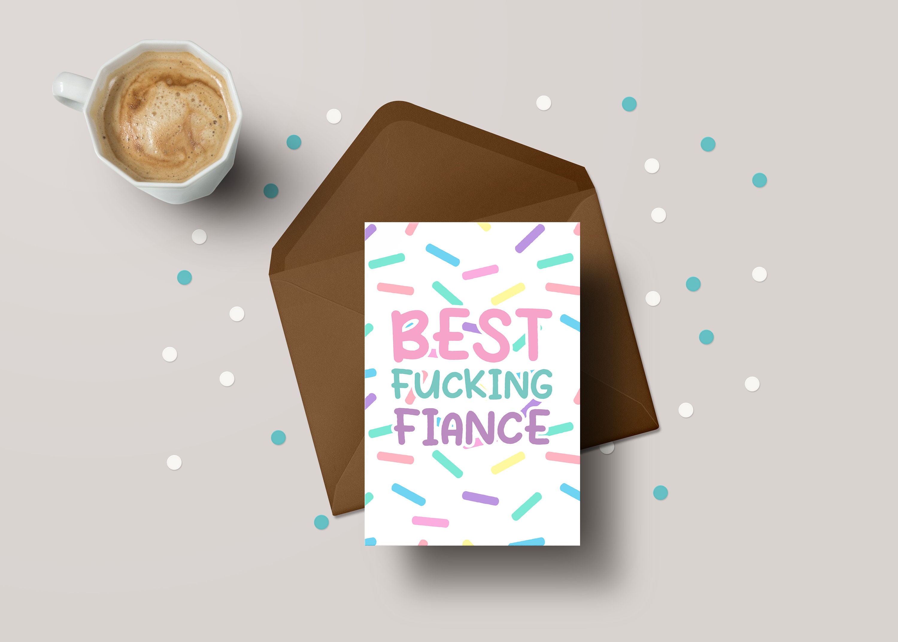 Best F***ing Fiance - Funny Birthday Card for Fiance