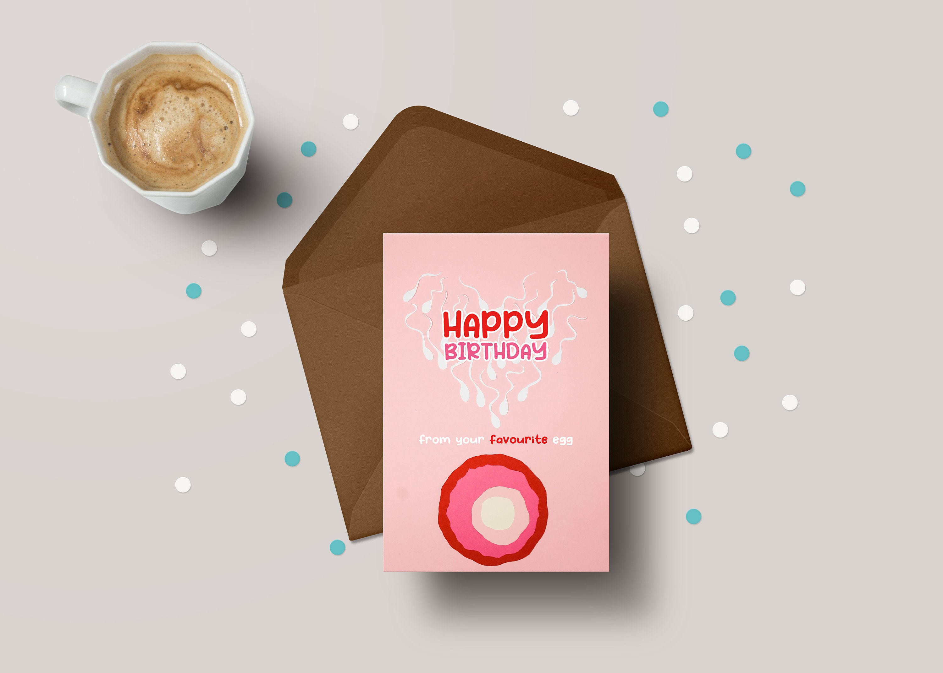 Birthday Card for Mum/Dad - "From Your Favourite Egg!" Funny Card