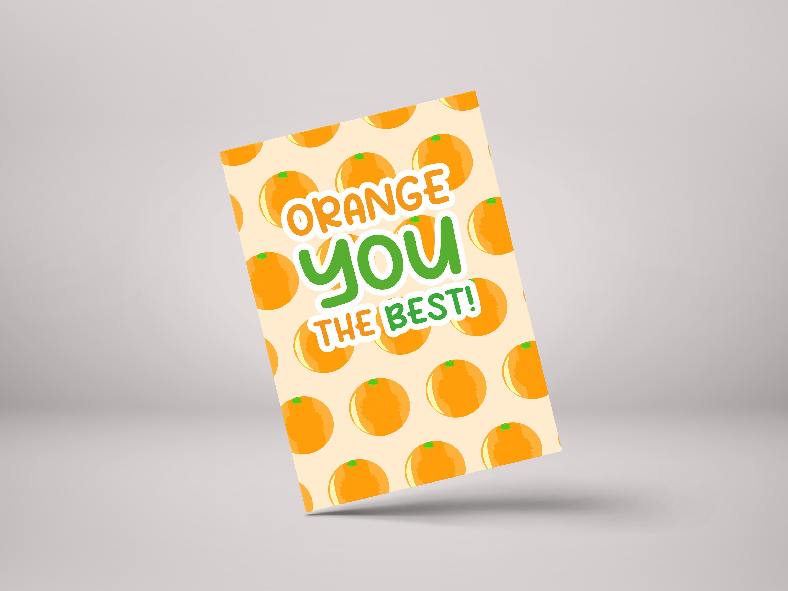 Funny Orange Pun Greeting Card - Thank You Card