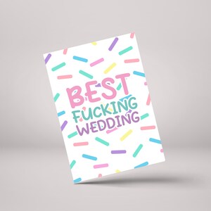Best Fucking Wedding – Lustige Grußkarte zum Hochzeitstag