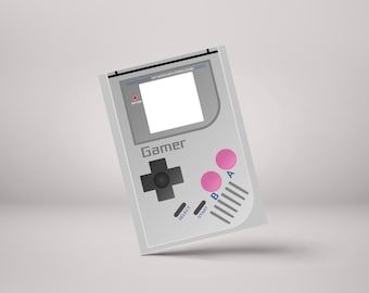 Gameboy Gamer Device! - Gamer Birthday Greeting Card - GC105