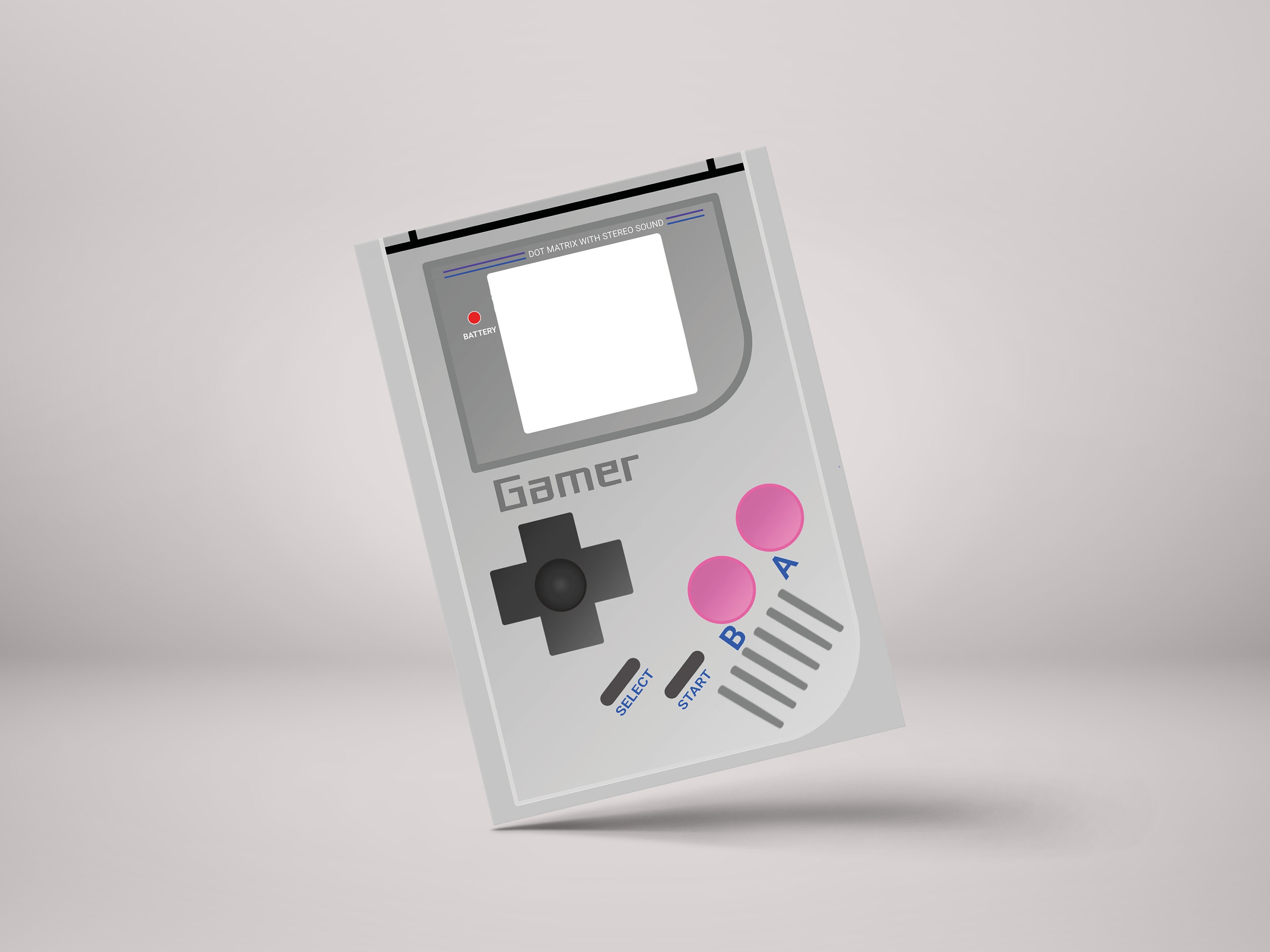 Gamer Birthday Card - Game Boy Greeting Card for Gamers