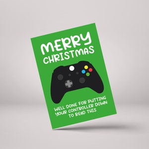 Vrolijk kerstfeest Controller uitgeschakeld - Xbox! - Grappige gepersonaliseerde kerstkaart - GCXM07