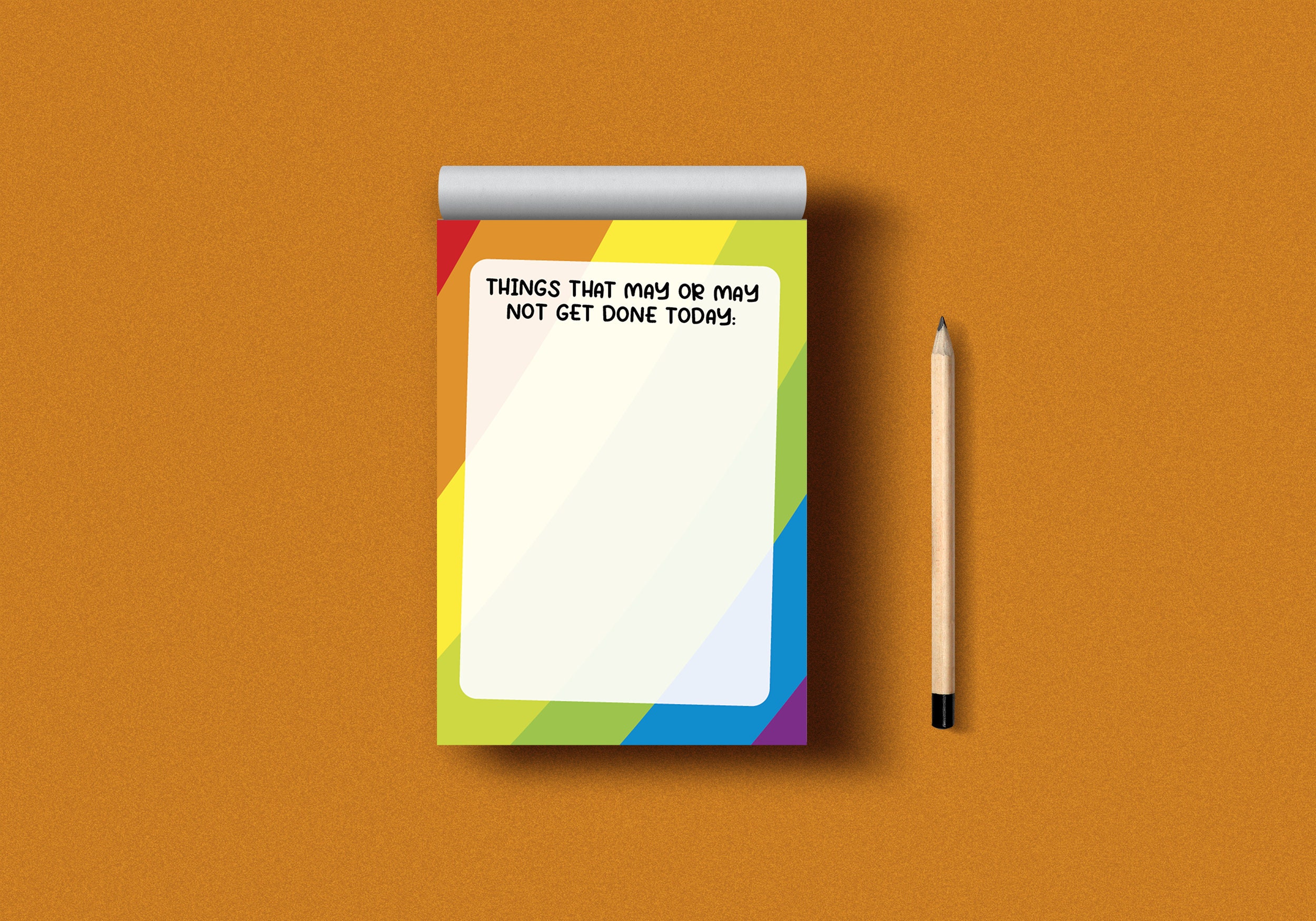 Things That May or May Not Get Done Today A6 Notepad - Mental Health Self-C
