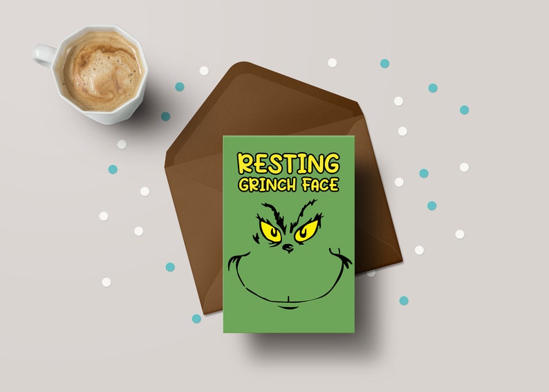 Christmas Card - Resting Xmas B*tch Face! Cheeky Xmas Card
