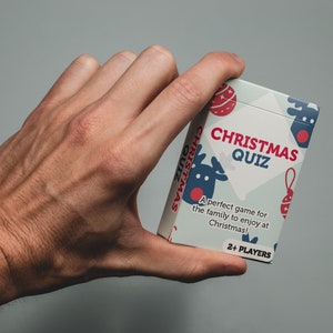 Jogo de Quiz de Natal - 52 Cartas de Jogo (Jogo para Adultos/Família, Jogo de Cartas de Natal e Jogos de Feriados)