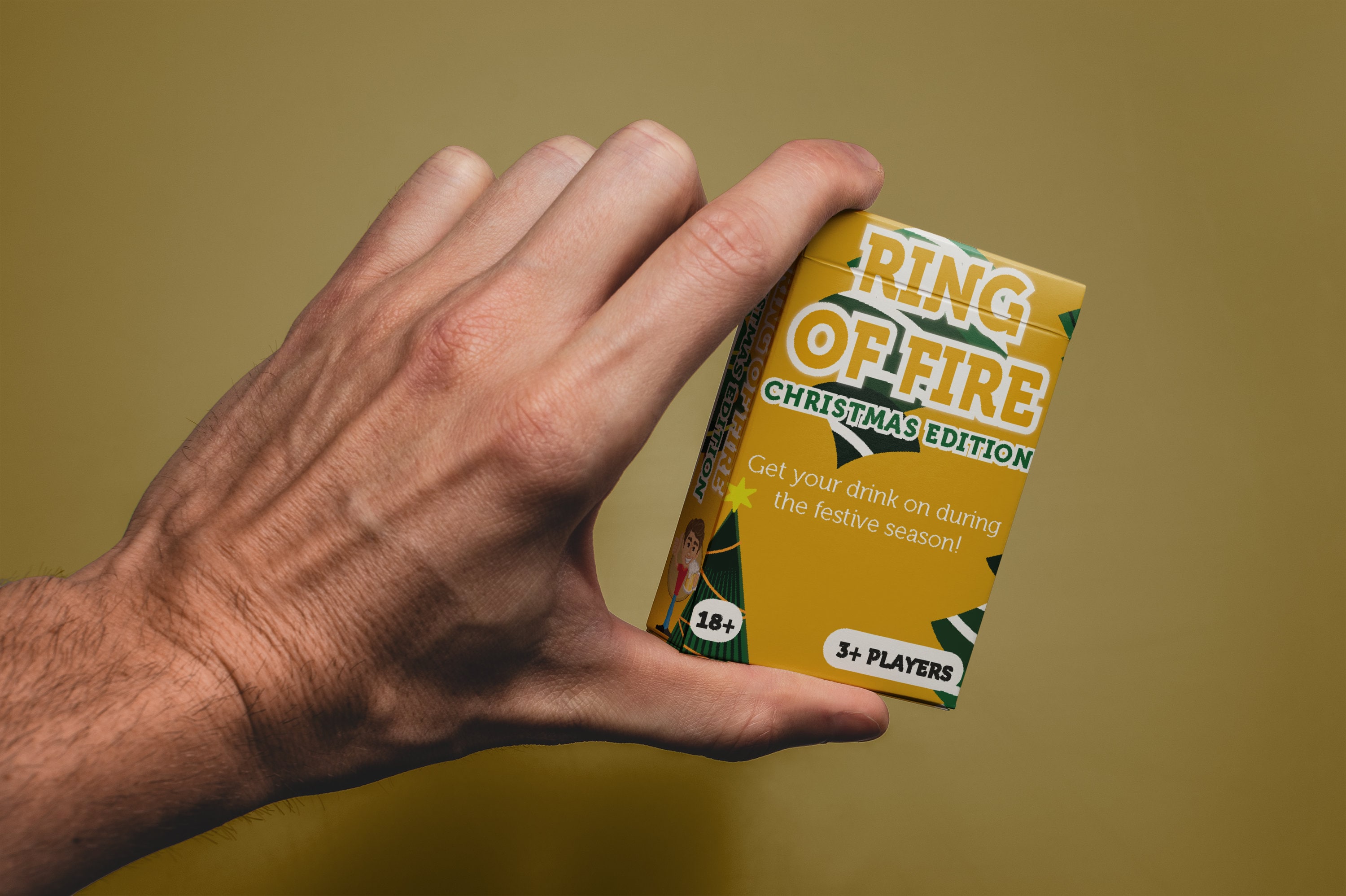 Ring of Fire Christmas Game - Festive Drinking Card Game for Parties