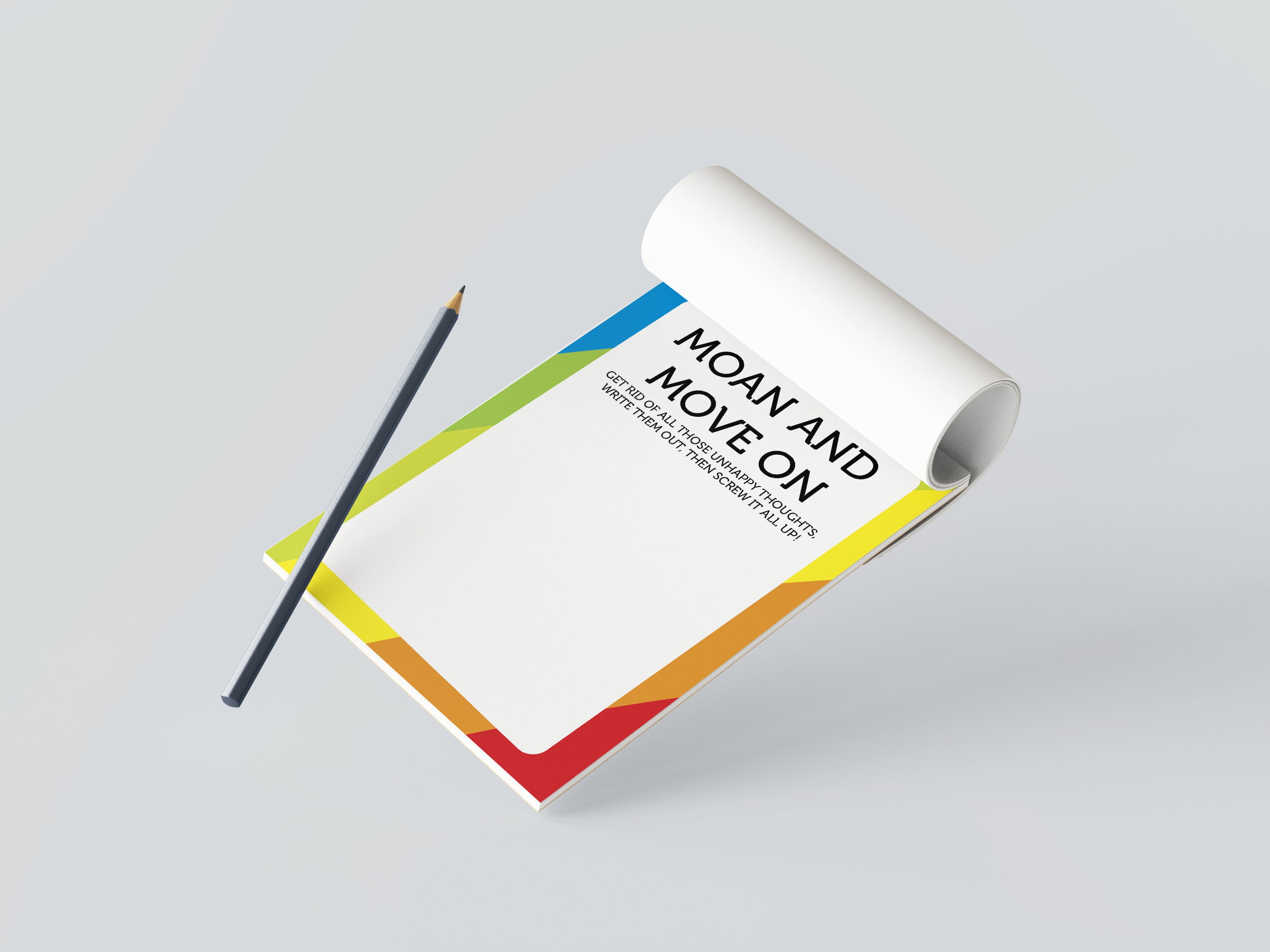Moan & Move On Pad, A6 Notepad for Self-Care & Mental Health