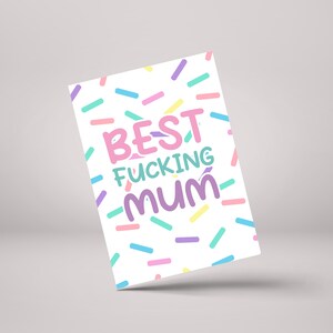 Meilleure putain de maman – Drôle de fête des mères / Carte de vœux maman – GC119