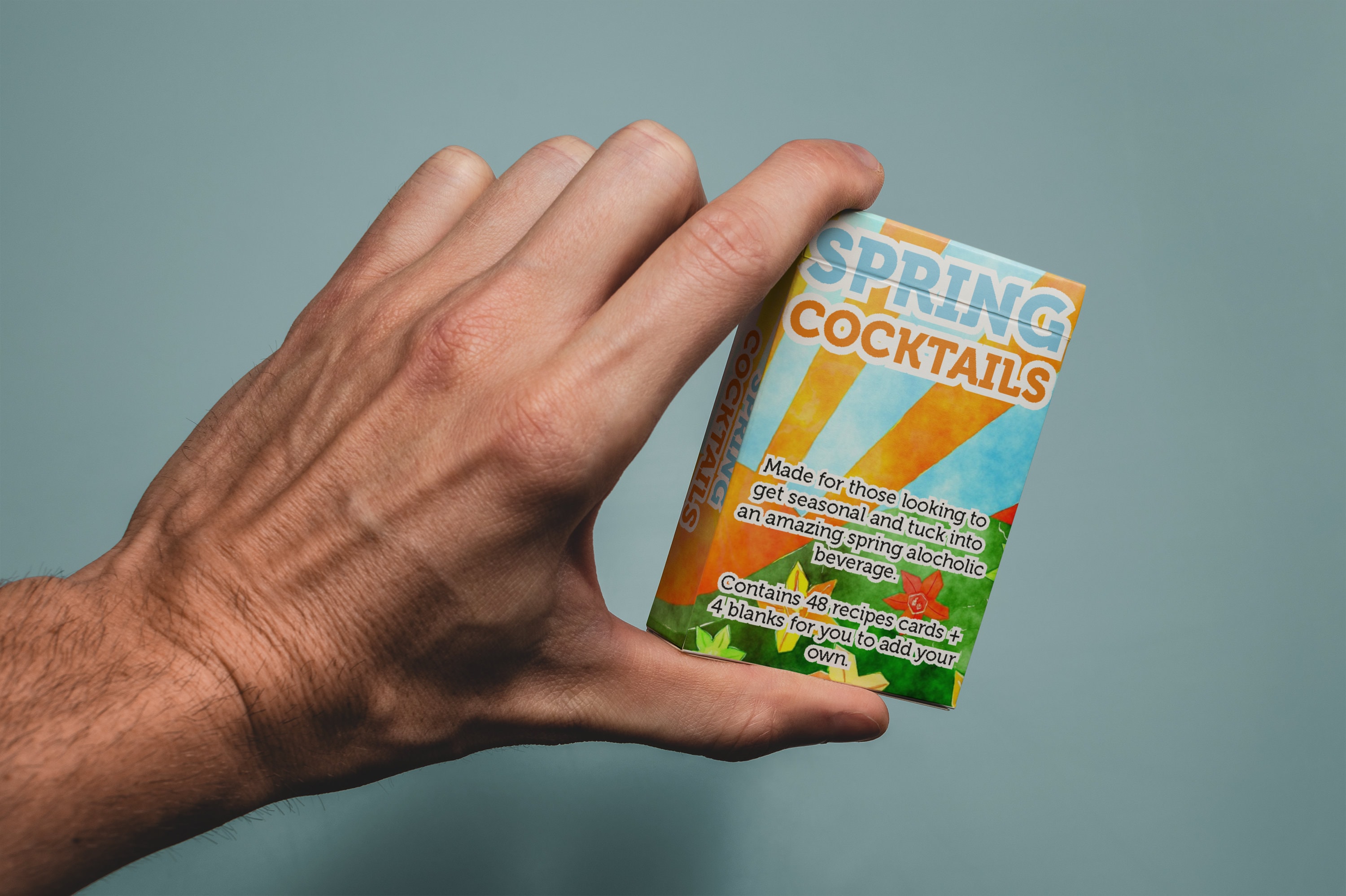 Spring Cocktail Recipe Cards - Date Night & Party Game Night