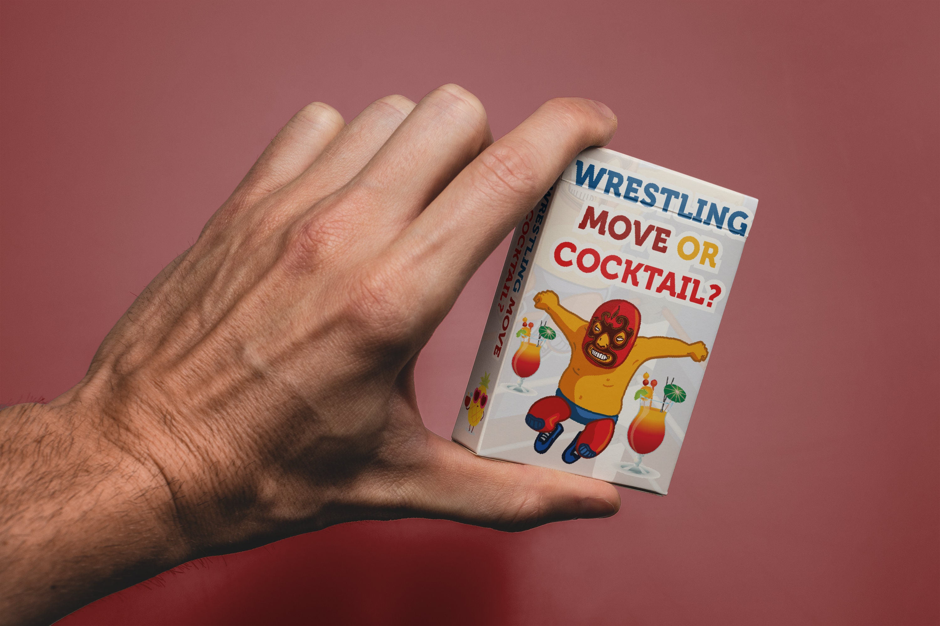 Wrestling Move Or Cocktail? Fun Card Game