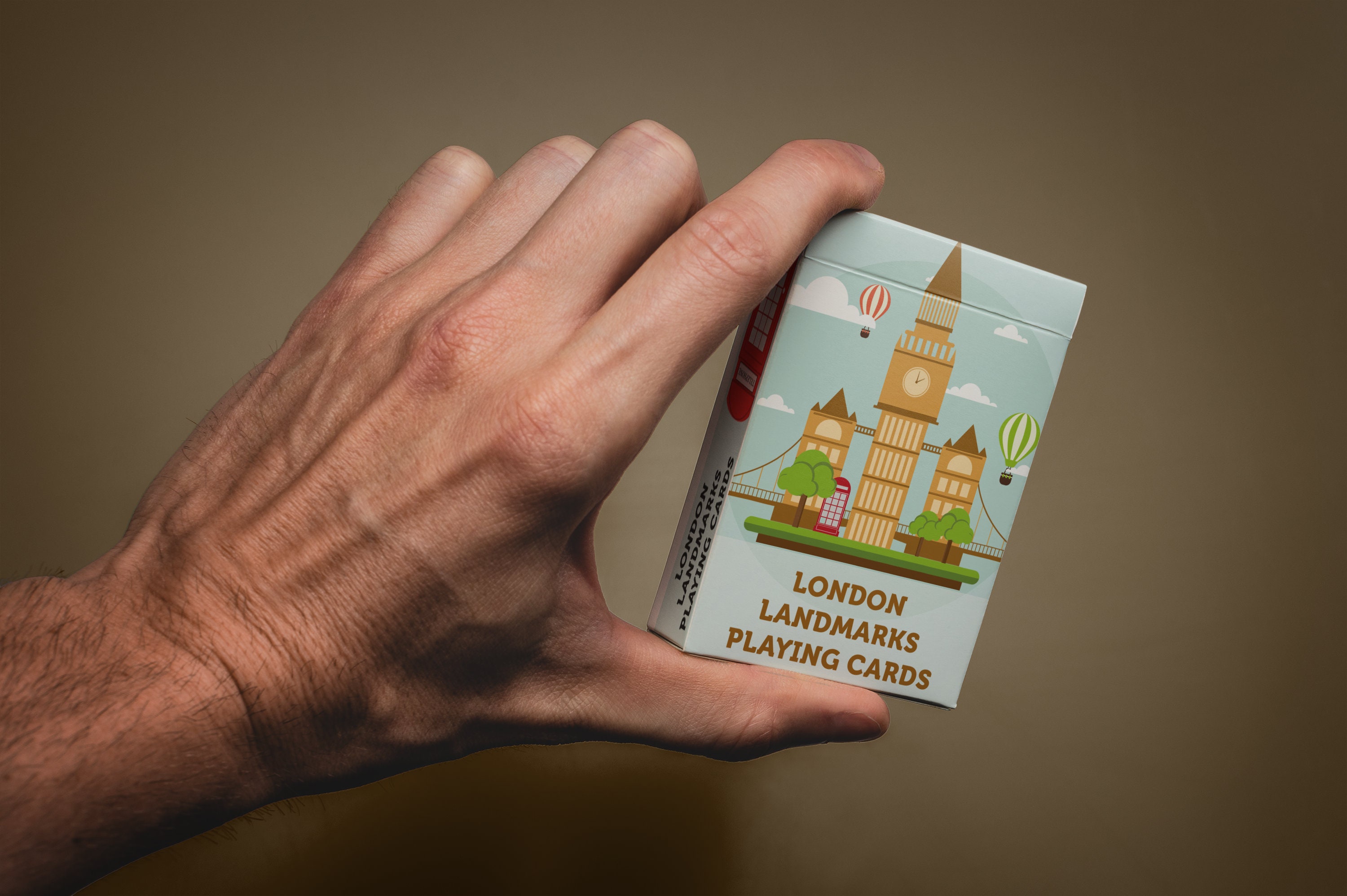 London Souvenir Playing Cards - Illustrated Travel Card Game Gift