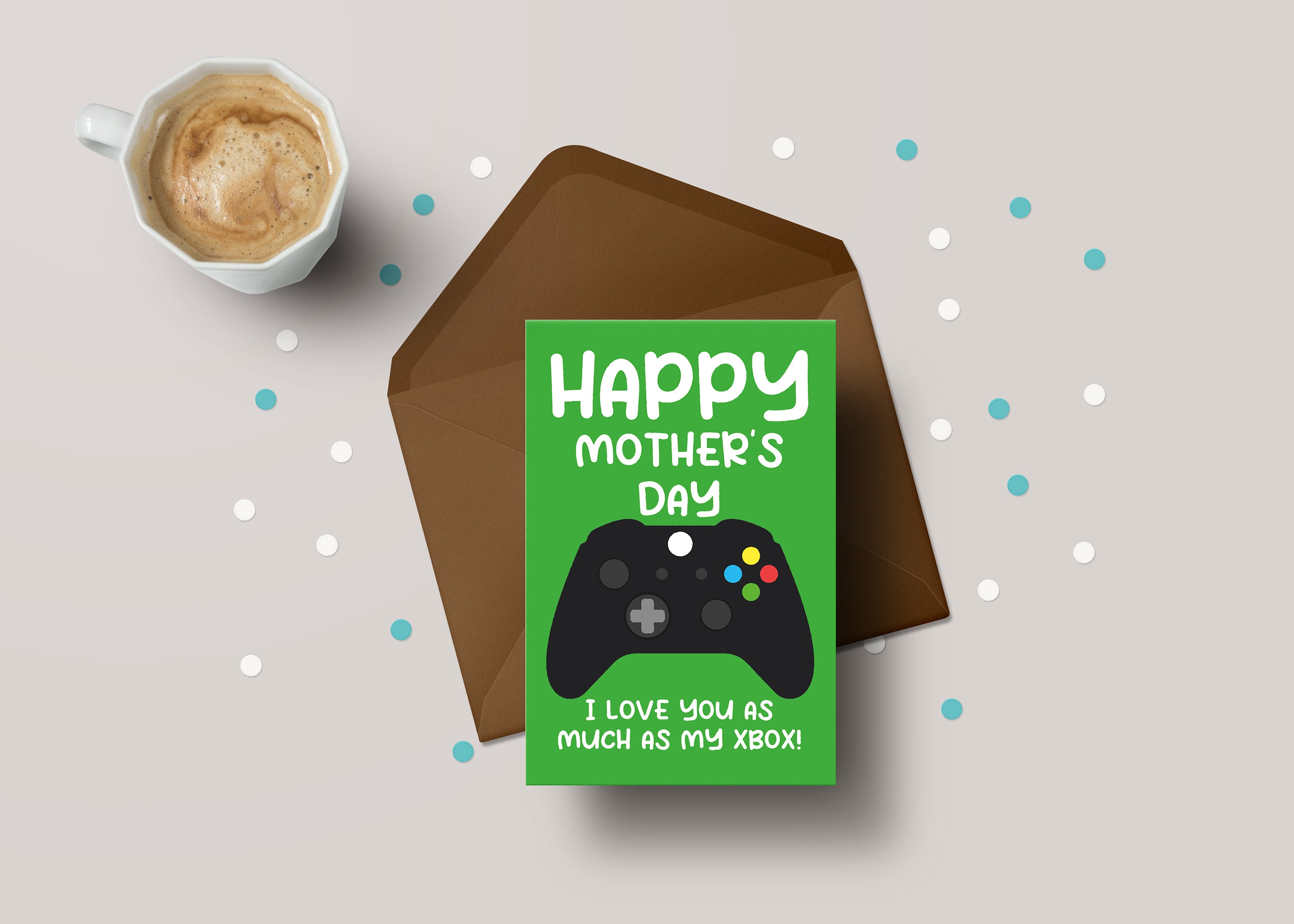 Gamer Mothers Day Card - Funny Xbox Mum Greetings Card