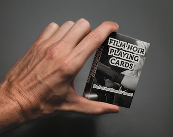 Film Noir Playing Cards - 52 Playing Cards - Card Pack, Stocking Filler / Birthday Present