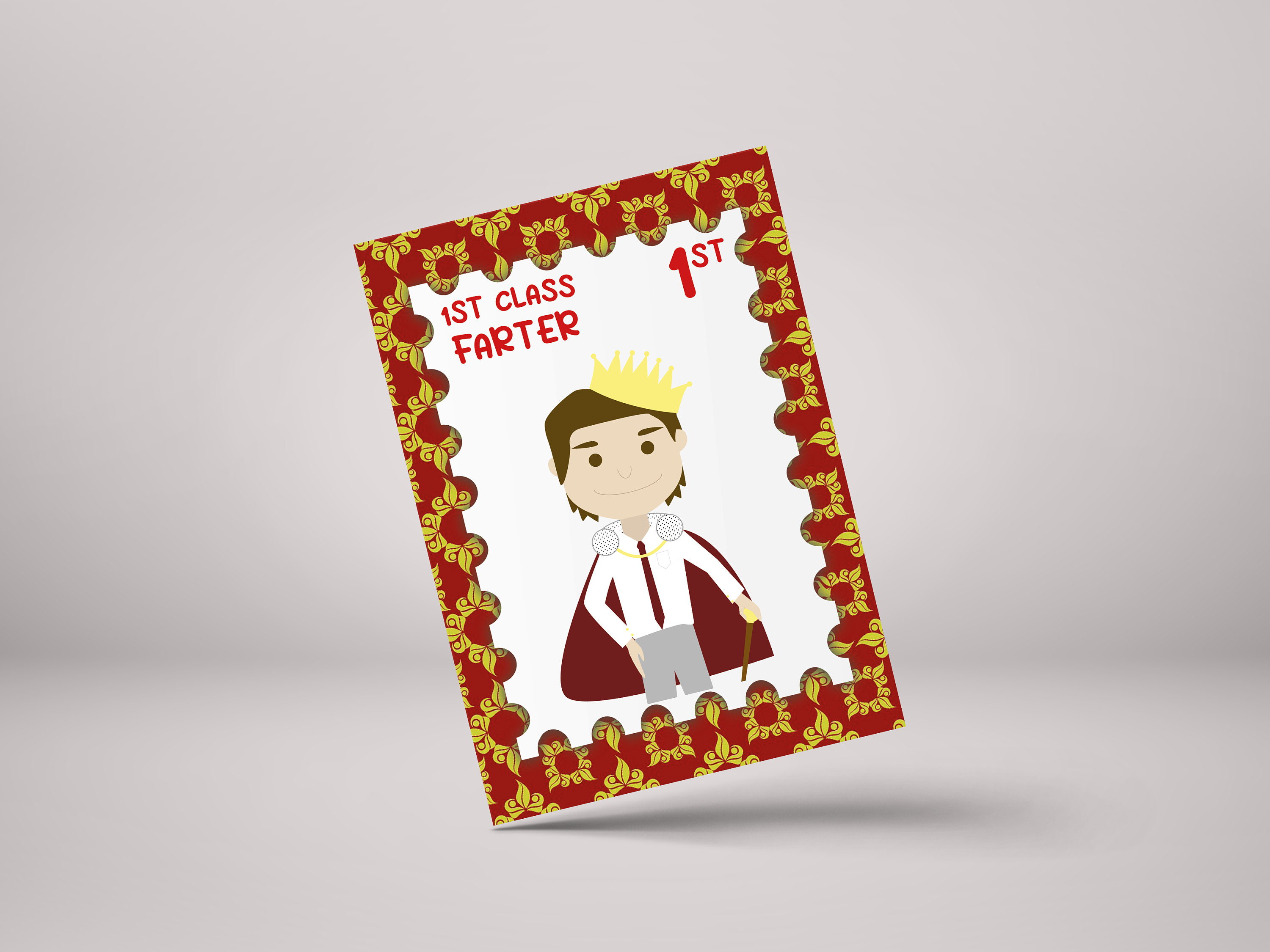 First Class Farter Birthday Card - Funny Boyfriend Gift
