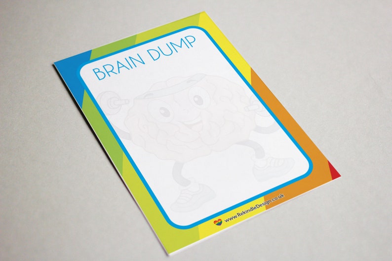 Brain Dump Pad | A6 Notepad | Self Care | Mental Health | Wellbeing ...