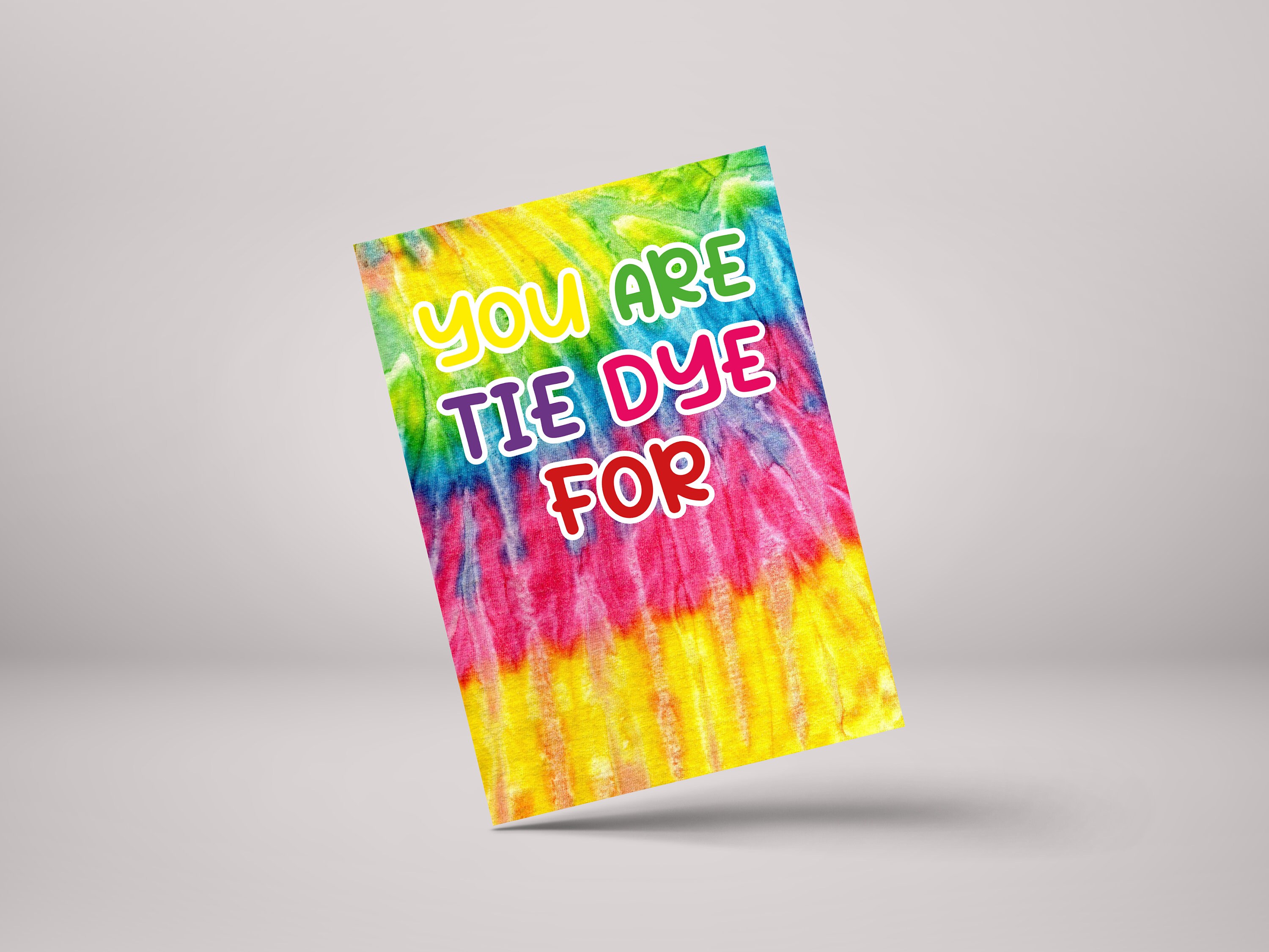Tie Dye Valentine's Card - Naughty Husband Wife Love - Wife Gift for Her Hi