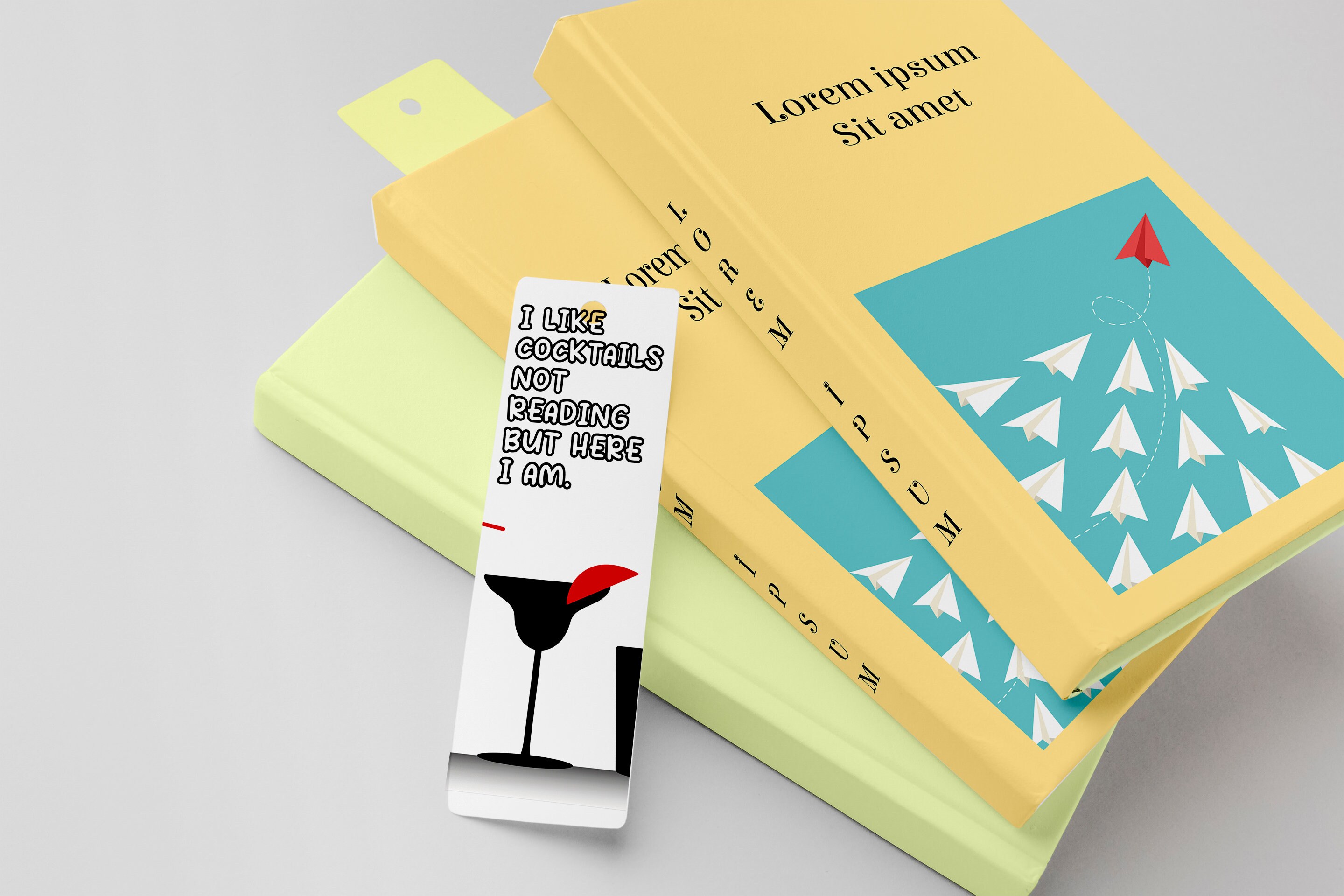 Funny Cocktail Bookmark, Gift for Readers, Book Lover Present