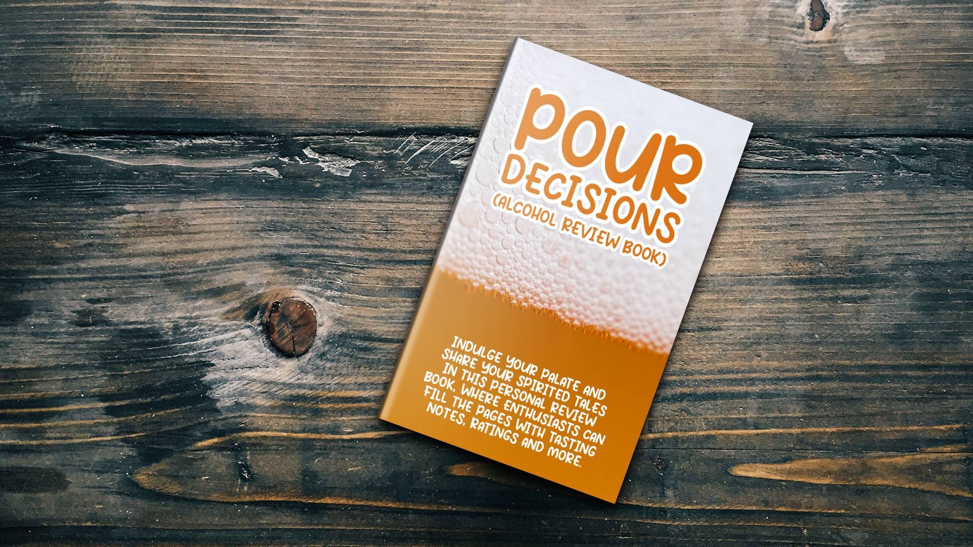 Alcohol Review Book, Mini Drinks Tasting Guide, Novelty Gift