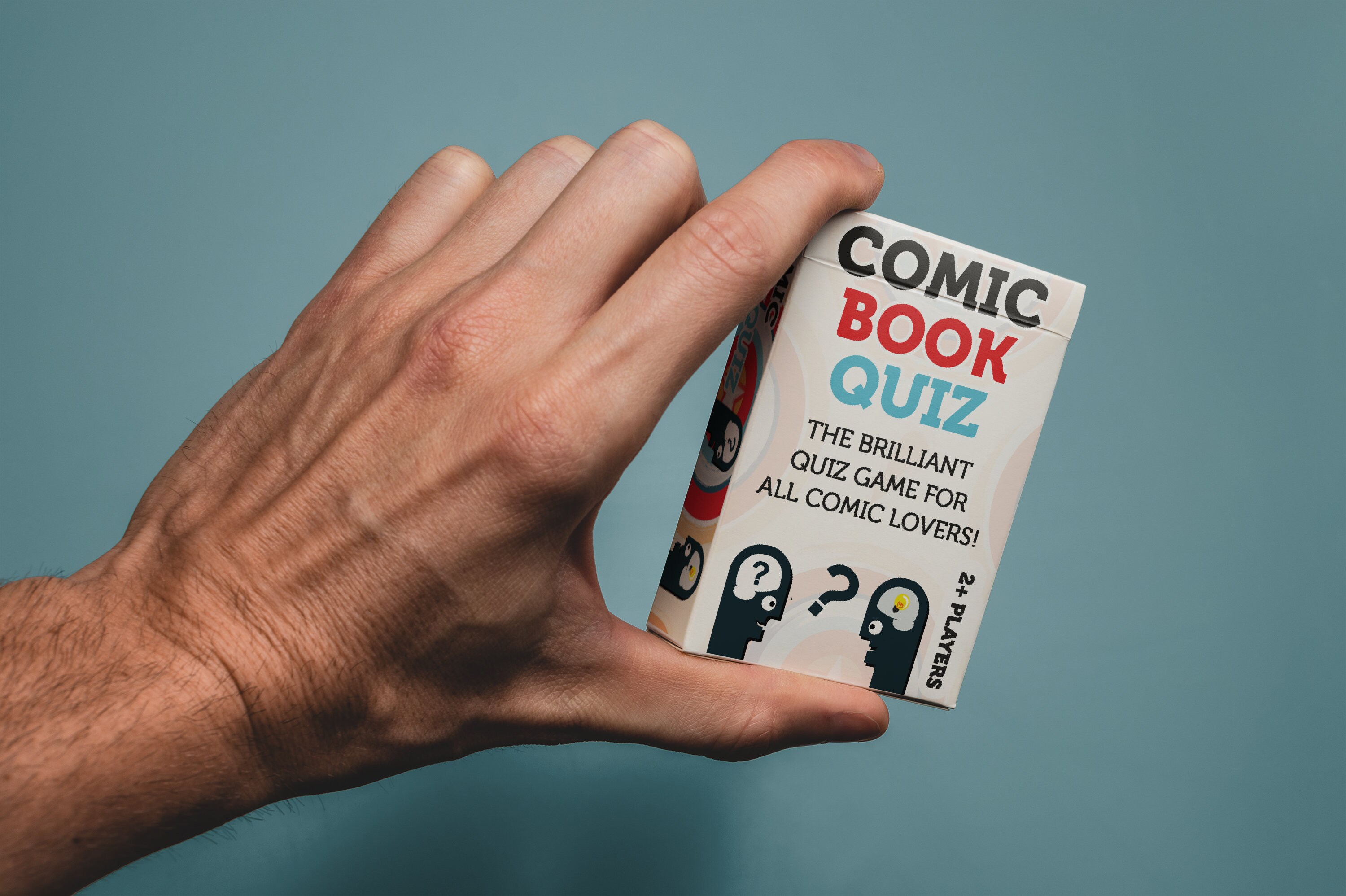 Comic Book Quiz Card Game - 96 Qs & Blank Cards - Fun Family Game Night