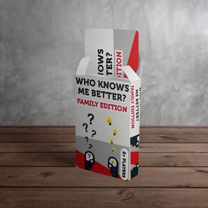 Quem me conhece melhor? Jogo para Família - 52 Cartas de Jogo (Jogo para Adultos/Família, Jogo de Natal e Jogos de Férias)