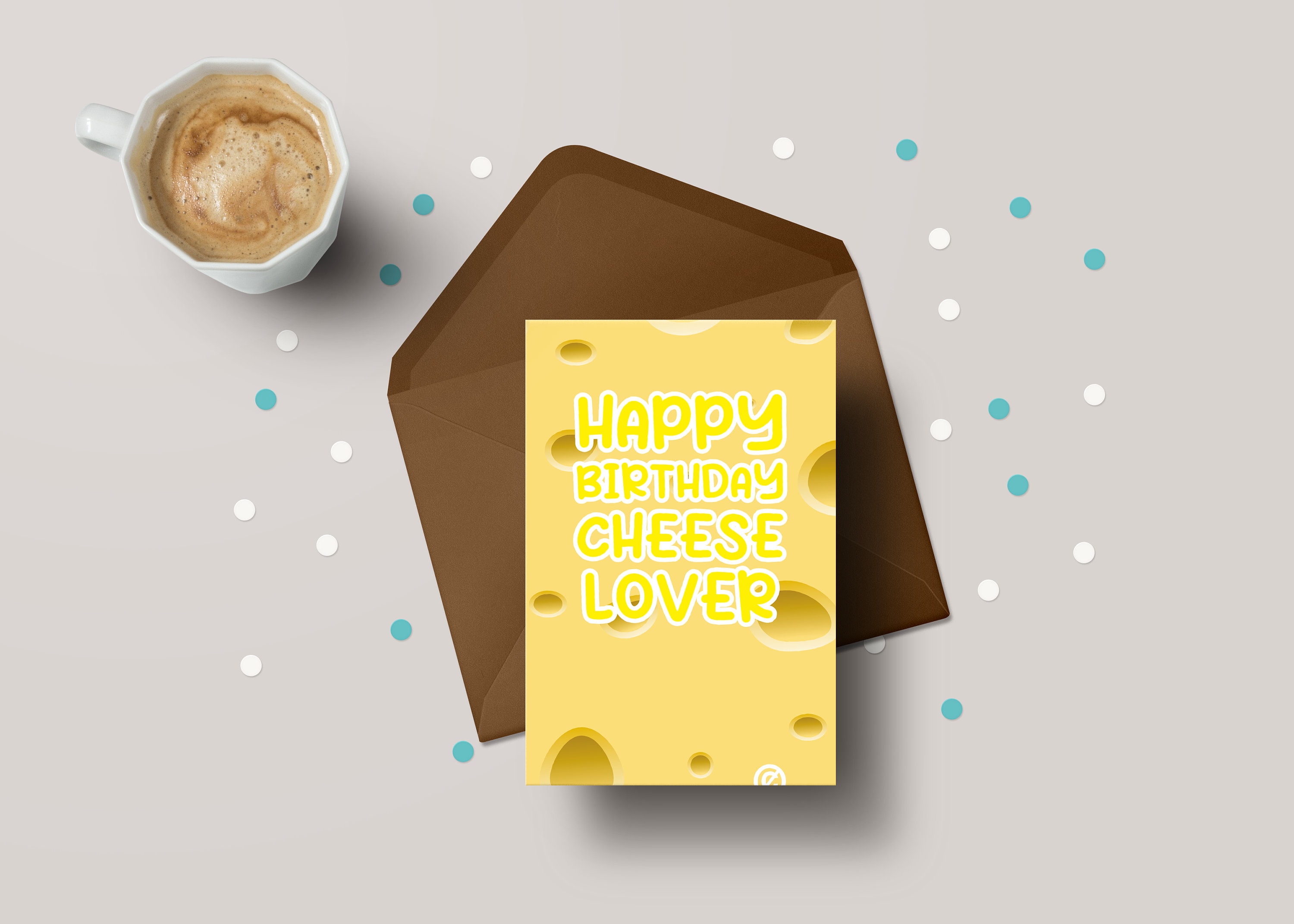 Cheese Lover Birthday Card - Funny Greeting for Cheese Addict