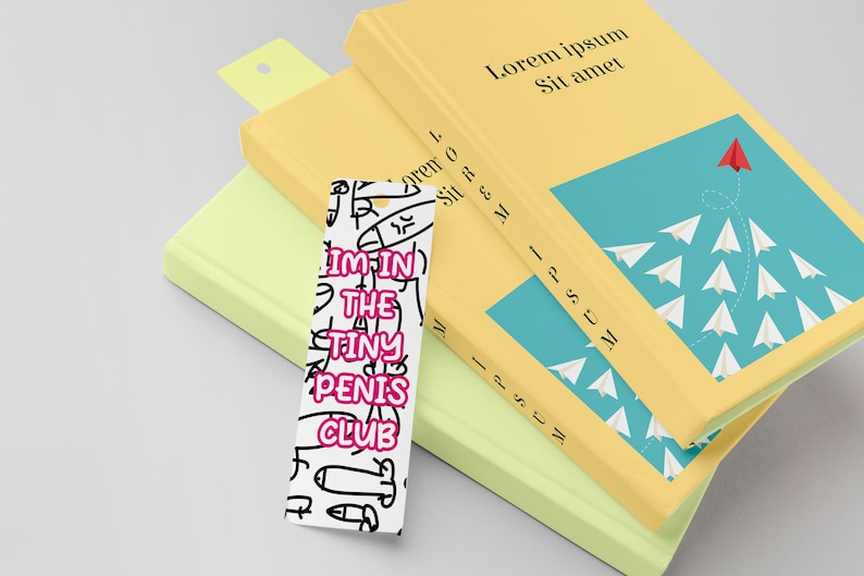 Tiny Penis Club Bookmark - Funny Gift for Him