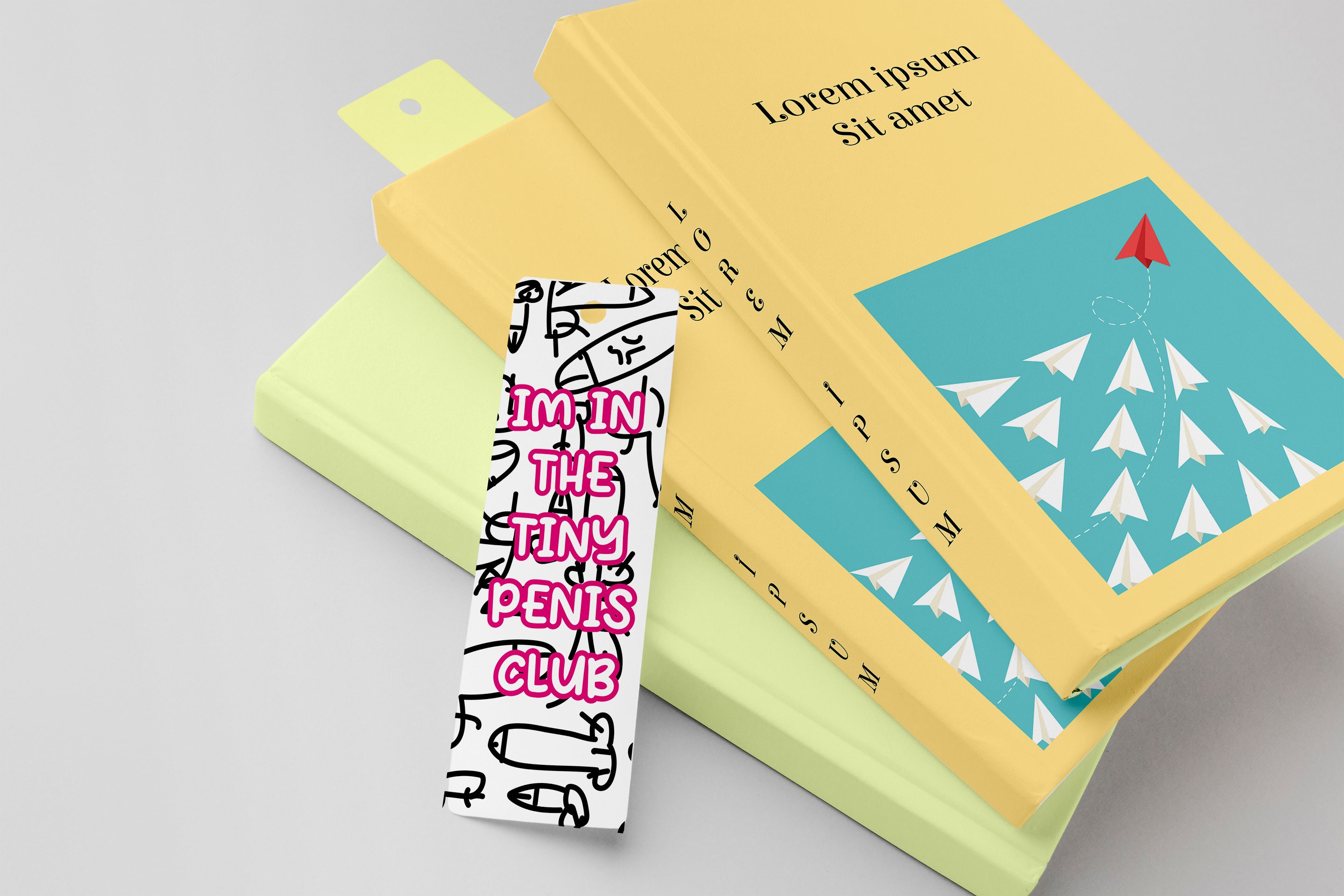 Tiny Penis Club Bookmark - Funny Gift for Him