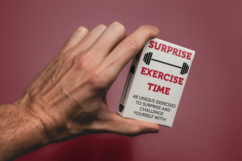 Fitness Playing Cards, Workout Home Gym Game, Full Body Exercise Cards