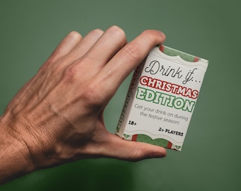 DRINK IF Christmas Game - 52 Game Cards (Game for Adults, Christmas Card Game and Holiday Games)