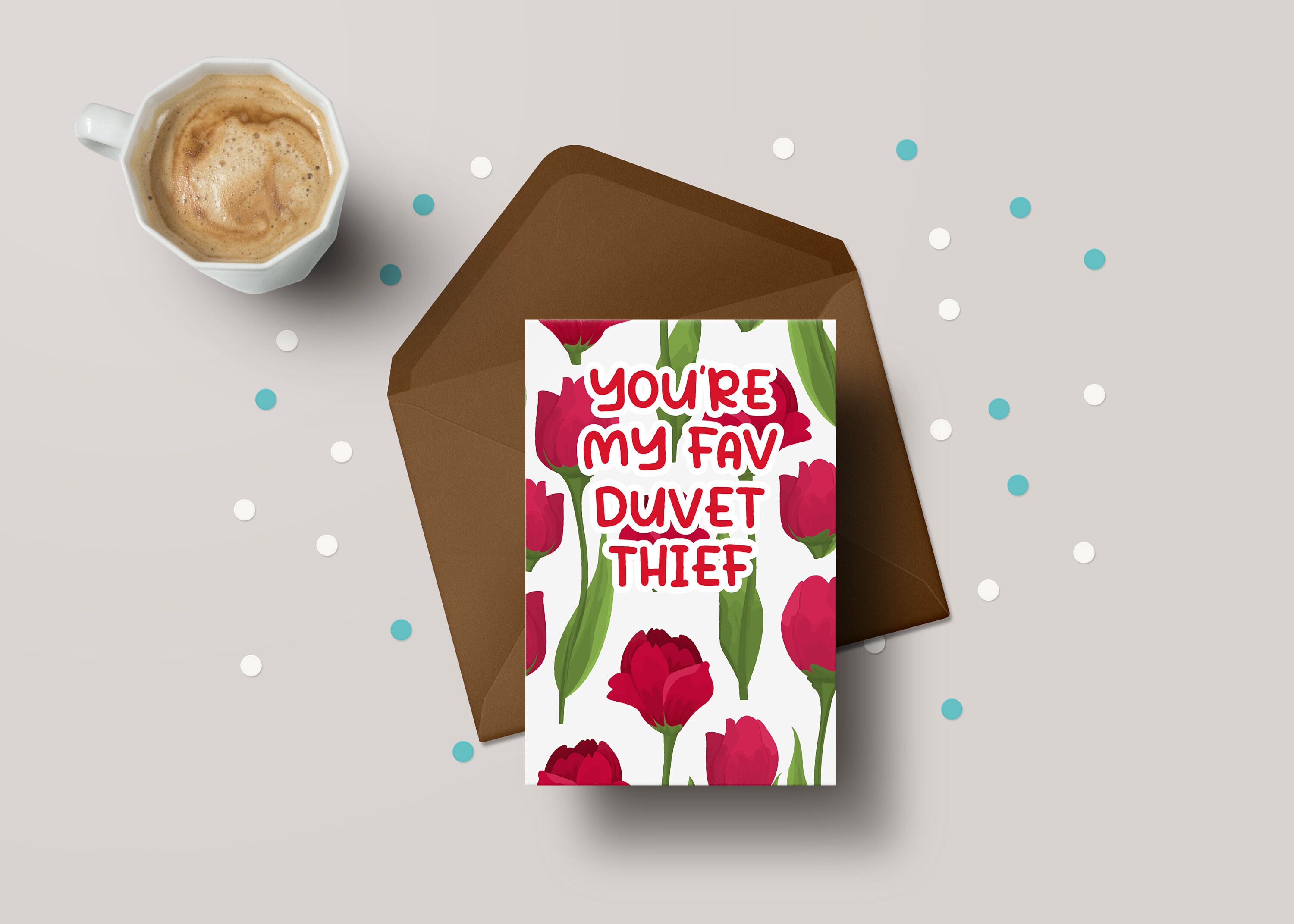 Favourite Duvet Thief Valentines Card - Partner Greeting Card