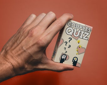 Couples Quiz - Conversation Starters for Great Relationships Intimacy Deck Card Pack, Valentines Gift / Anniversary Present