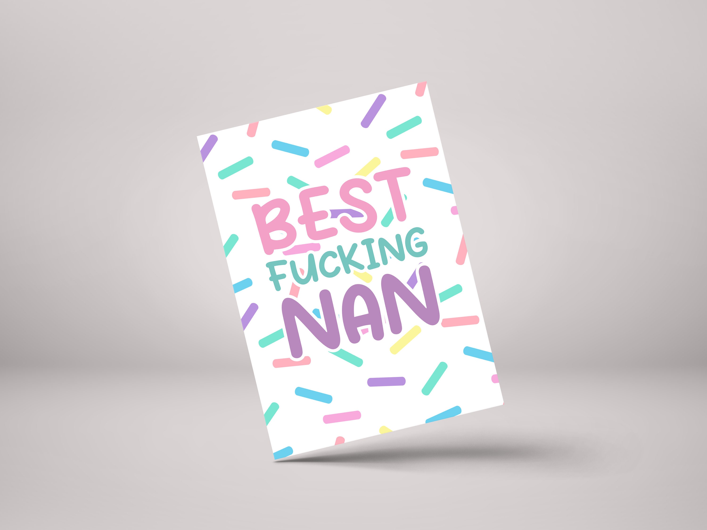 Best F*cking Nan - Funny Mother's Day Greeting Card