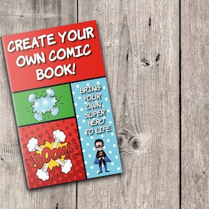 Cómic en blanco para niños y adultos. Crea tu propia historia. Cómics y novelas gráficas. Creador de cómics para niños y adultos.