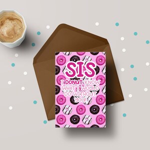 Soeur, je ne sais pas ce que je ferais sans vous - Carte de voeux personnalisée Funny Sister