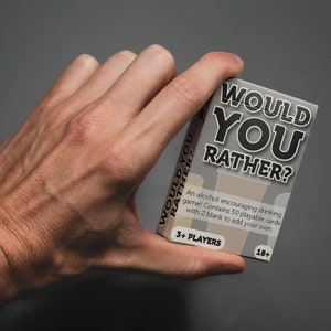 Would You Rather? Adult Drinking Game - Hen Do/Stag Do Pre-Drinks University Freshers Alcohol - Drinking Card Pack