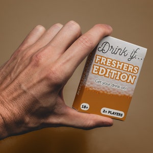 DRINK IF Freshers Edition - Adult Drinking Game - Pre-Drinks University College Freshers - Birthday Present / Stocking Filler