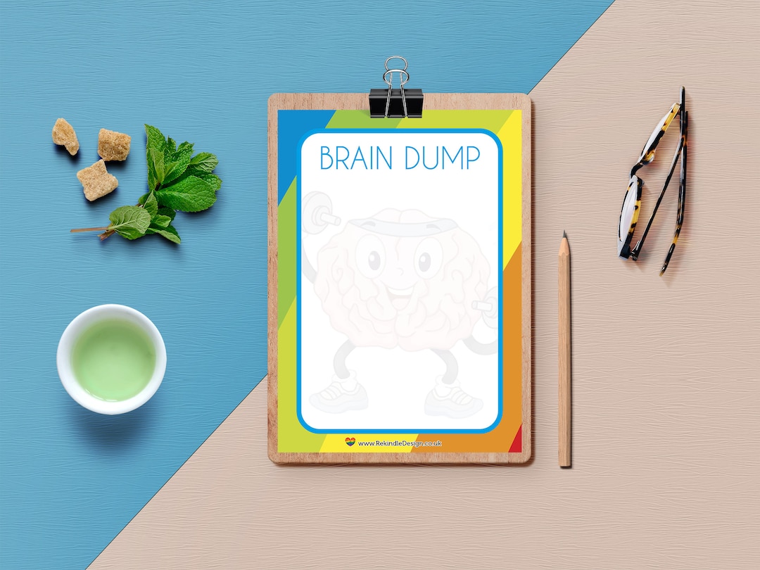 Brain Dump Pad | A6 Notepad | Self Care | Mental Health | Wellbeing ...