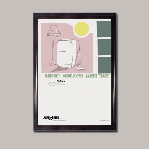 THE CURE - Three Imaginary Boys, Robert Smith, Art Print, Music Print, 70s Music, Post Punk, Goth, Mid Century Modern