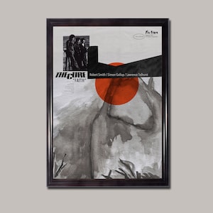 THE CURE - Faith, Watercolour, Robert Smith, Mid Century Modern, Music Print, Art Print, Goth, 1980s