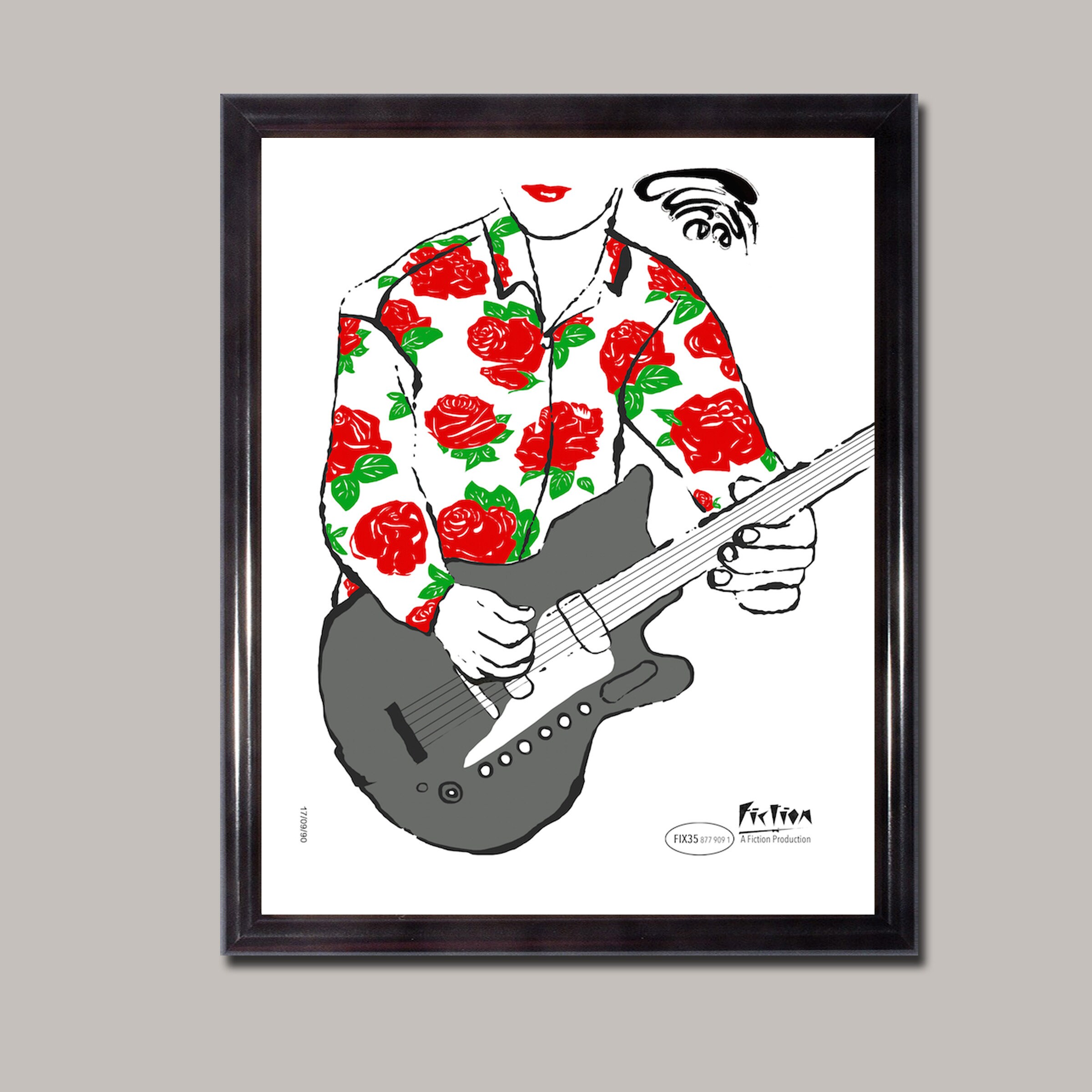 THE CURE - Robert Smith, Rose Pattern, Andy Warhole, Mid