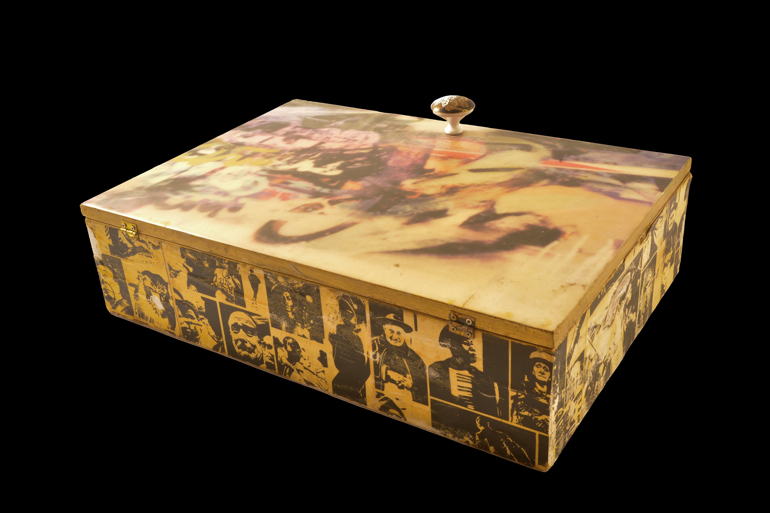 Marilyn wood box art box vintage box custom box handmade Etsy
