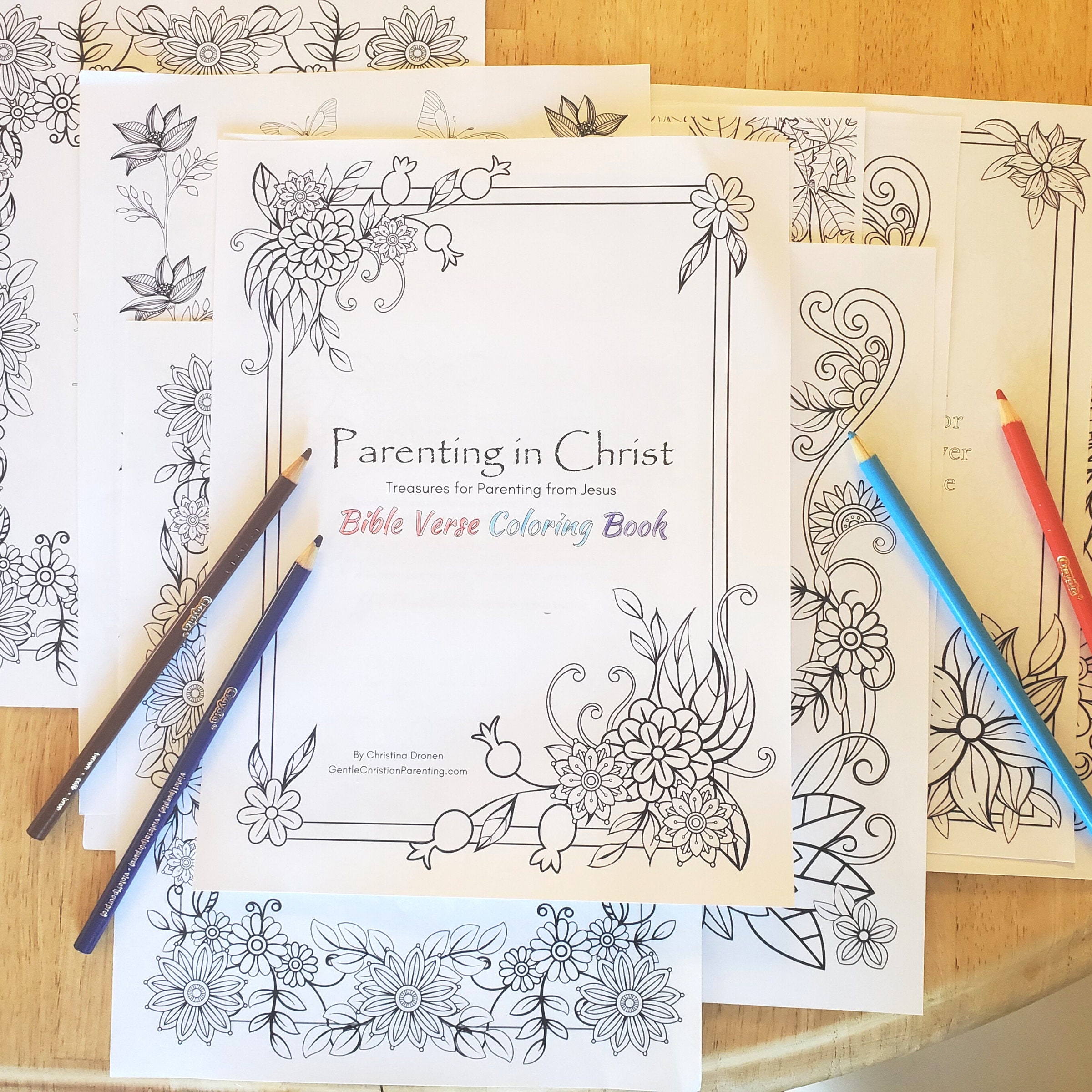 Download Printable Adult Coloring Book Bible Verses Etsy